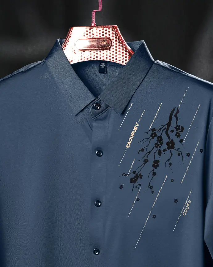 Korean Button-Down Collar Shirt